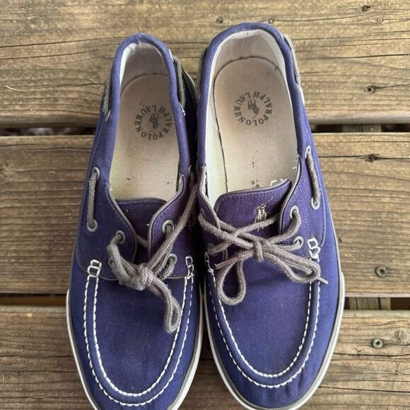 Polo Ralph Lauren‎ Navy Canvas Loafers In A Men's Size 8.5D - Picture 6 of 6